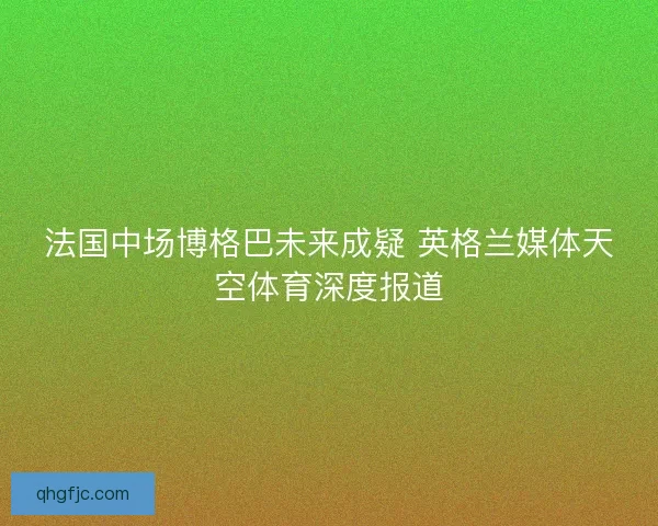 法国中场博格巴未来成疑 英格兰媒体天空体育深度报道