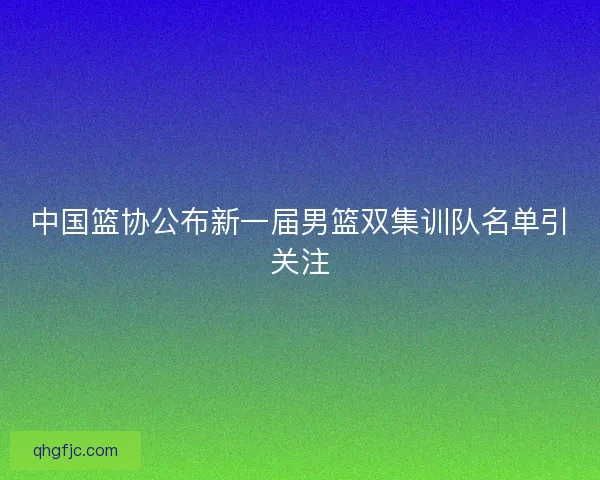 中国篮协公布新一届男篮双集训队名单引关注